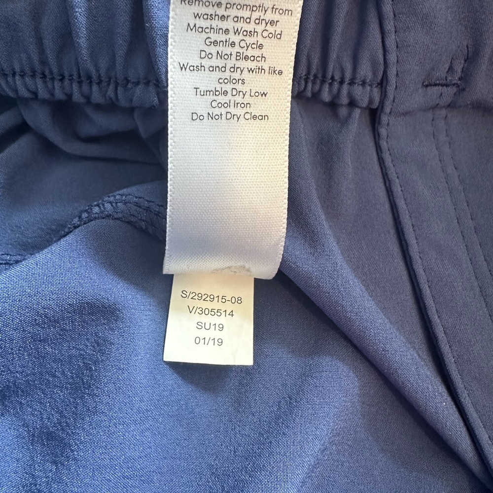 Athleta Women's Blue Skyline Paper-bag Waist Pants Size 2P - Picture 13 of 14